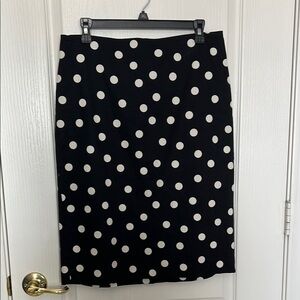 Polka Dot Black and White Skirt